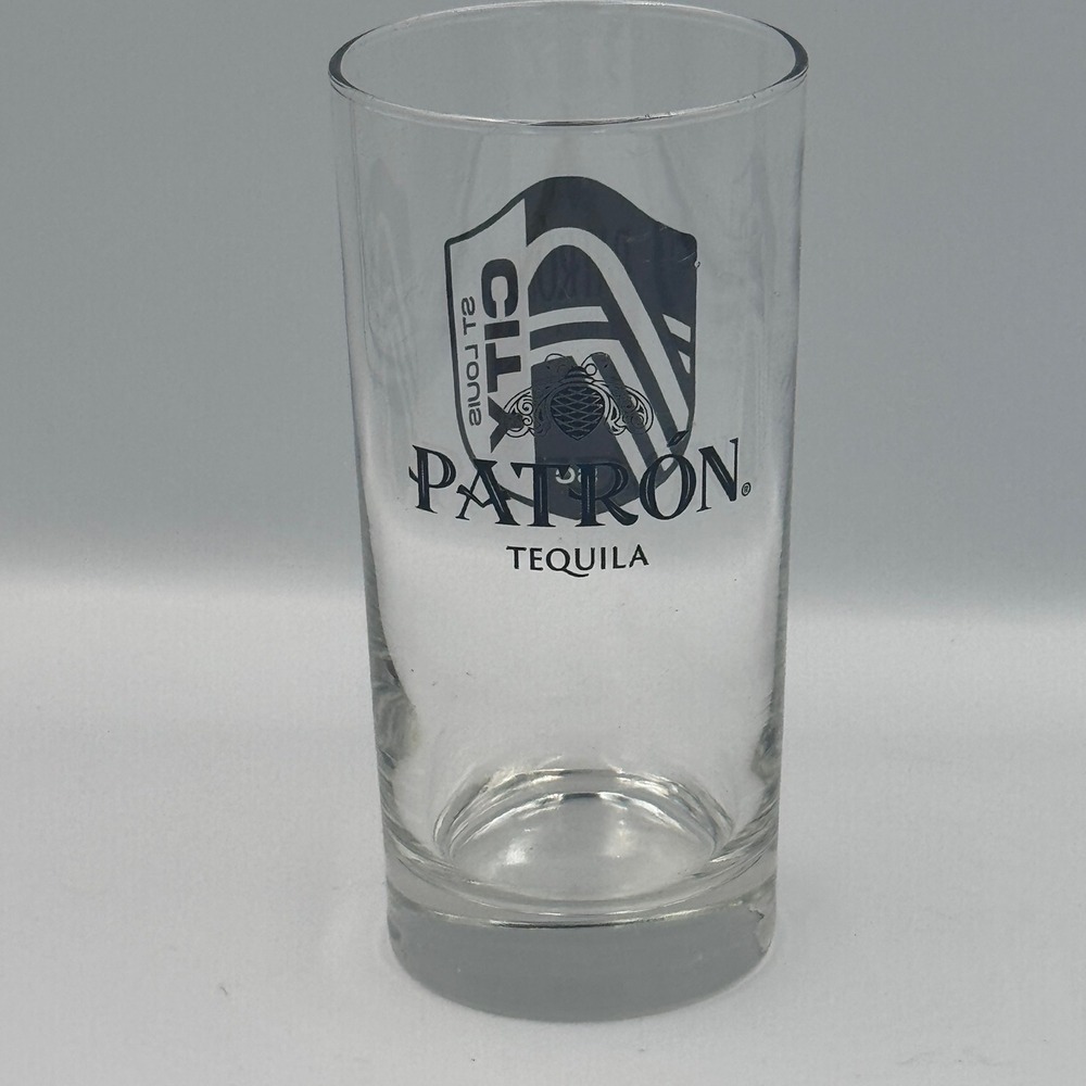 Patron Tequila St Louis City SC‎ Highball Glass MLS Soccer Barware Clear 6 Inch